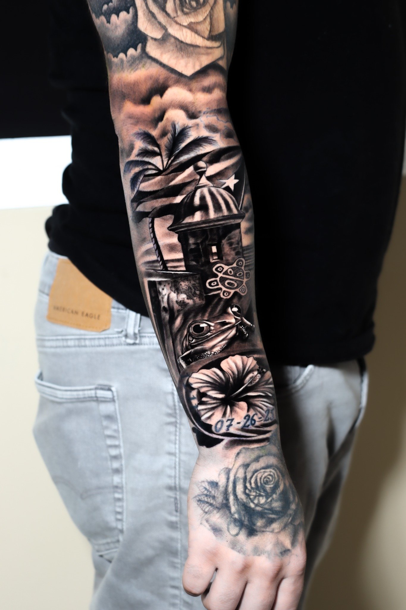 Manga Black & Grey inspirada en Puerto Rico